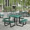 Flash Furniture Square Creekside Picnic Table, Green, Metal, 79.75 in L SLF-EMS-46-GN-GG - alternate 1